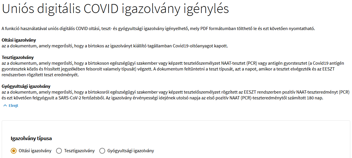 unios igazolvany